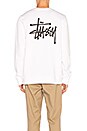 view 3 of 4 Basic Stussy Crew in White