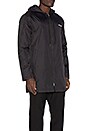 view 3 of 5 Insulated Long Hooded Coach Jacket in Black