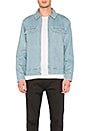 view 1 of 5 BLOUSON EN JEAN WASHED in Light Blue