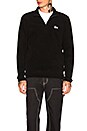view 1 of 5 Polar Fleece Half Zip in Black