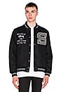 view 3 of 5 Big S Letterman Jacket in Black