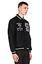 view 4 of 5 Big S Letterman Jacket in Black