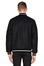 view 5 of 5 Big S Letterman Jacket in Black