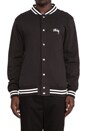 view 5 of 5 Fleece Varsity Jacket in Black