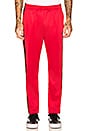 view 2 of 5 Textured Rib Track Pant in Red