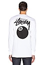 view 3 of 3 8 Ball L/S Tee in White