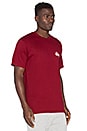 view 2 of 3 Basic Logo Tee in Dark Red