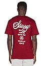 view 3 of 3 World Tour Tee in Dark Red