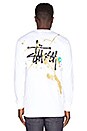 view 1 of 3 Basic Logo Paint L/S Tee in White