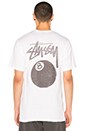 view 3 of 4 8 Ball Stamp Tee in White