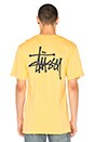 view 3 of 4 Basic Stussy Tee in Faded Yellow