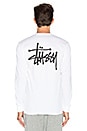 view 3 of 4 Basic Stussy L/S Tee in White