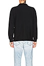view 4 of 5 Simon Long Sleeve Polo in Black