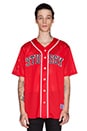 view 1 of 3 Mesh Baseball Jersey in Red