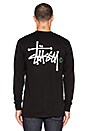 view 3 of 3 Basic Logo Long Sleeve Tee in Black