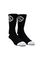 view 2 of 4 3-Pack SS Link Premium Socks in Black/White, Black & White