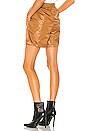 view 3 of 4 Langley Shiny Baggy Short in Tan