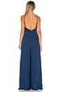 Keepsake Night Fall Pleated Wide-leg Jumpsuit Sz M