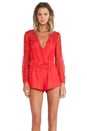 view 1 of 4 Bedazzled Romper in Red