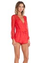 view 2 of 4 Bedazzled Romper in Red