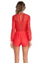view 3 of 4 Bedazzled Romper in Red