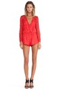 view 4 of 4 Bedazzled Romper in Red