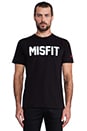 view 1 of 5 Misfit Tee in Black/White in Black & White