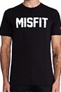 view 4 of 5 Misfit Tee in Black/White in Black & White