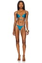 view 4 of 4 Lia Bikini Bottom in Blue Fondale
