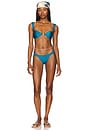 view 4 of 4 Soriya Bikini Top in Blue Fondale