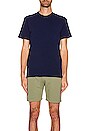 view 3 of 3 Cotton Stretch Tee in Admiral Blue