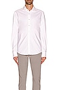 view 3 of 3 Long Sleeve Polished Shirt in White
