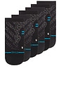 view 3 of 4 Run Ultralight Tab 3 Pack Socks in Black