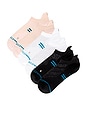 view 2 of 4 Athletic Tab 3 Pack Socks in Pink