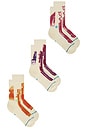 view 2 of 7 Saber Crew Socks Box Set in Multi