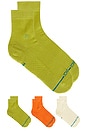 view 1 of 5 Icon Quarter 3 Pack Socks in Canvas