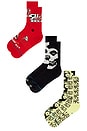 view 3 of 6 Misfits Socks Box Set in Black
