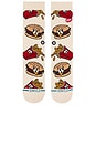 view 4 of 4 Combo Meal Crew Socks in Tan