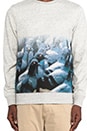 view 4 of 4 Pixel Pigeon Crewneck in Heather Grey