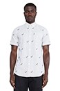view 1 of 4 All Over Pigeon Button Down in White