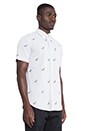 view 2 of 4 All Over Pigeon Button Down in White