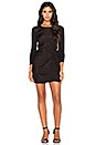 view 4 of 4 Twist Front Mini Dress in Black
