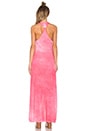 view 3 of 4 Oil Wash Supima Slub Jersey Scoop Neck Racerback Maxi Dress in Grapefruit
