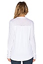 view 3 of 3 Bubble Gauze Long Sleeve Button Up in White