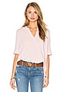 view 1 of 5 Bubble Gauze Short Sleeve Blouse in Rose