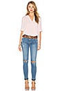 view 4 of 5 Bubble Gauze Short Sleeve Blouse in Rose