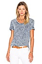 view 1 of 4 Mineral Wash Tee in Indigo Stripe