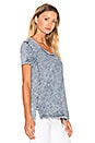 view 2 of 4 Mineral Wash Tee in Indigo Stripe