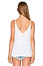 view 3 of 4 Supima Slub Jersey V Neck Tank in White