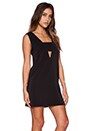 view 2 of 4 Deep V-Neck Tank Dress in Black